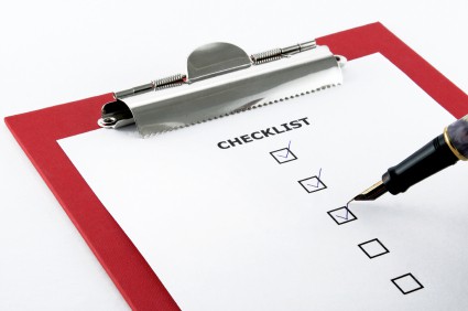 Online checklist