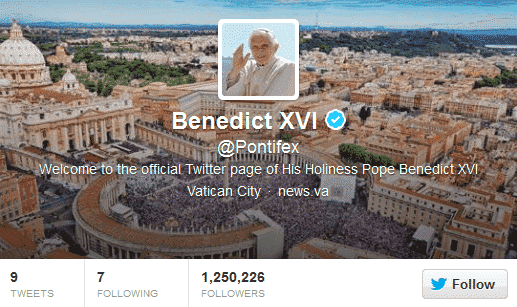 The Pope on Twitter