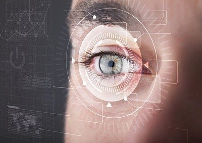 Eye focused on technology