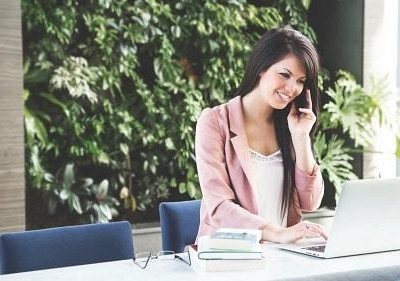 Woman working