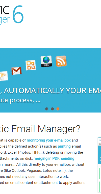 Automatic Email Manager Website