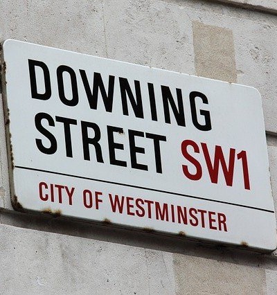 Downing Street road sign