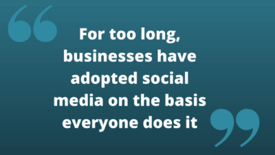 social media quotation